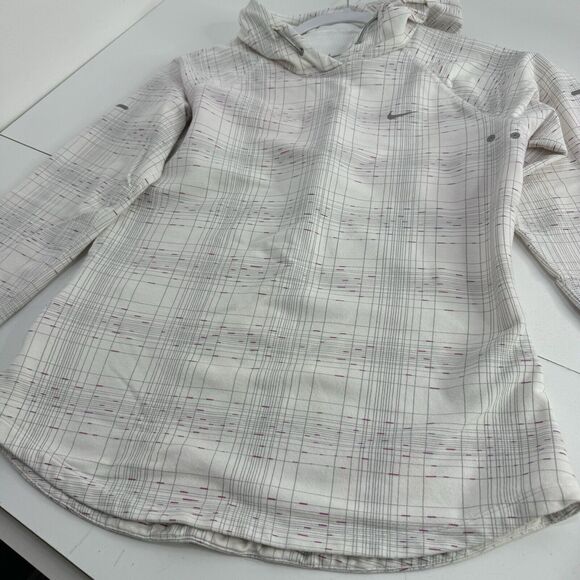 Nike Women's Hooded Long Sleeve Dri Fit Vented Pullover Sz S Reflective Running - Picture 3 of 7